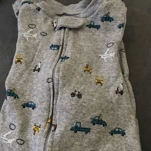 Carter’s thermal zip up footie pajamas